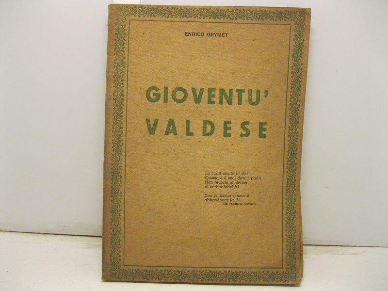Gioventù valdese.